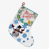 Kerstmis, kerstman grote kerstsok (Voorkant (Hangend))