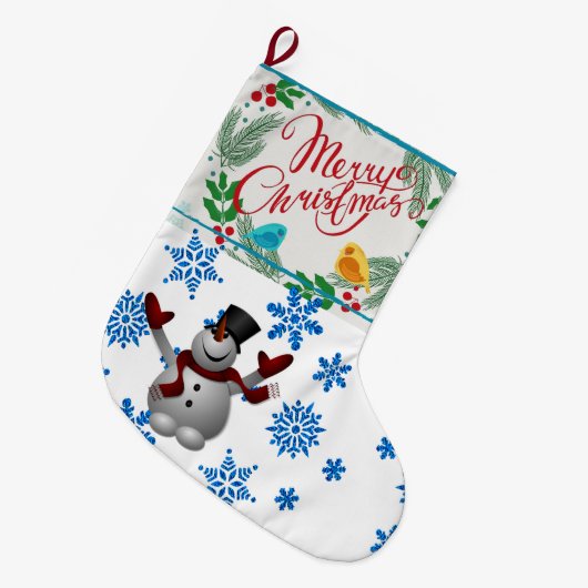 Kerstmis, kerstman grote kerstsok (Voorkant (Hangend))