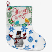 Kerstmis, kerstman grote kerstsok (Voorkant)