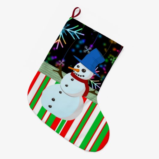 Kerstmis, kerstman grote kerstsok (Voorkant (Hangend))