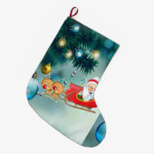 Kerstmis, kerstman grote kerstsok (Voorkant (Hangend))