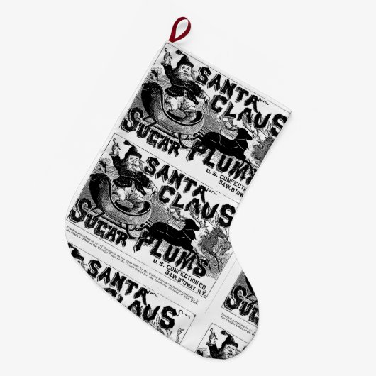 Kerstmis, kerstman grote kerstsok (Voorkant (Hangend))