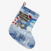 Kerstmis, kerstman grote kerstsok (Voorkant (Hangend))