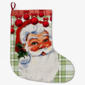 Kerstmis, kerstman grote kerstsok (Voorkant)