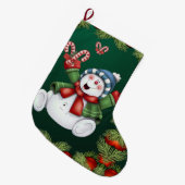 Kerstmis, kerstman grote kerstsok (Voorkant (Hangend))