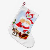 Kerstmis, kerstman grote kerstsok (Voorkant (Hangend))