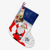 Kerstmis, kerstman grote kerstsok (Voorkant (Hangend))