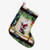 Kerstmis, kerstman grote kerstsok (Voorkant (Hangend))