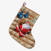 Kerstmis, kerstman grote kerstsok (Voorkant (Hangend))