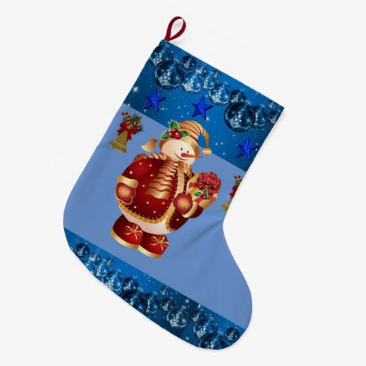 Kerstmis, kerstman grote kerstsok (Voorkant (Hangend))