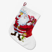 Kerstmis, kerstman grote kerstsok (Voorkant (Hangend))