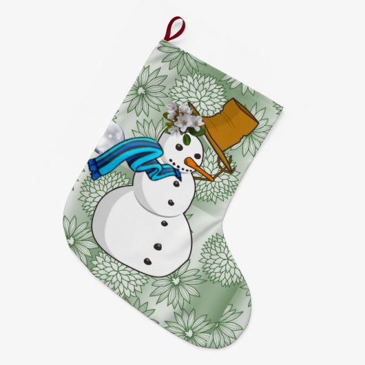 Kerstmis, kerstman grote kerstsok (Voorkant (Hangend))