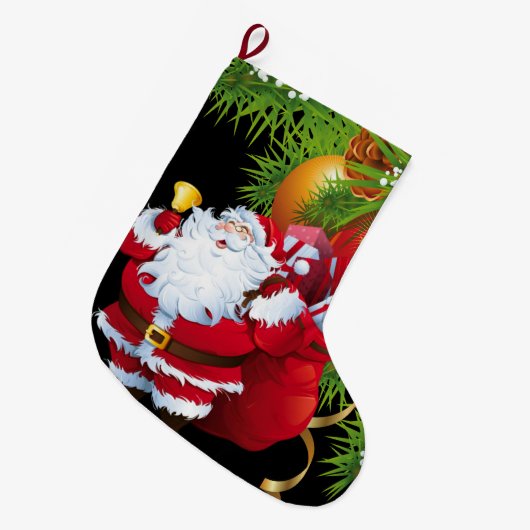 Kerstmis, kerstman grote kerstsok (Voorkant (Hangend))