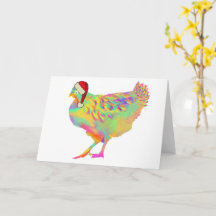Kerstmis Kerstman Hen Grappig Kleurrijk Kippenlief