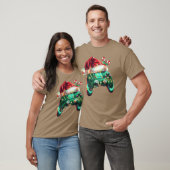 Kerstmis Kerstman Hoed Gamer Controller Videogame  T-shirt (Unisex)