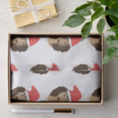 Kerstmis Kerstman hoed, zwarte vrouw, natuurlijk h Tissuepapier (Geschenk)