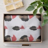 Kerstmis Kerstman hoed, zwarte vrouw, natuurlijk h Tissuepapier (Geschenk)