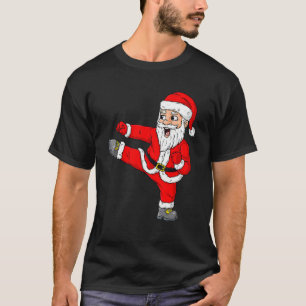 Kerstmis Kerstman Karate Jongens Kinderen Pyjama K T-shirt