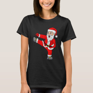 Kerstmis Kerstman Karate Jongens Kinderen Pyjama K T-shirt