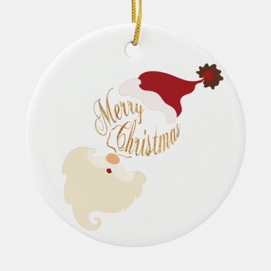 Kerstmis Kerstman Keramiek Ornament (Voorkant)