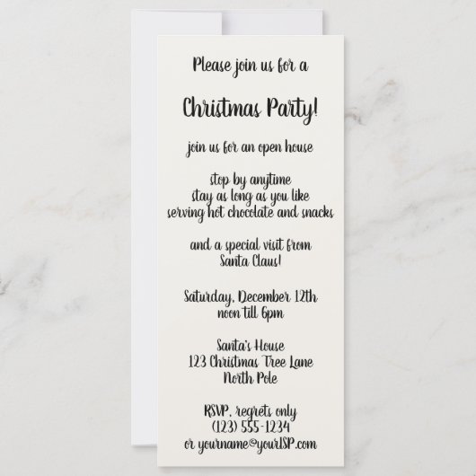 Kerstmis, kerstman, kerstman, Afbeelding knippen Kaart (Achterkant)