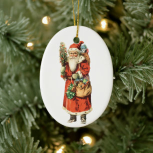 Kerstmis, kerstman, kerstman, Afbeelding knippen Keramisch Ornament