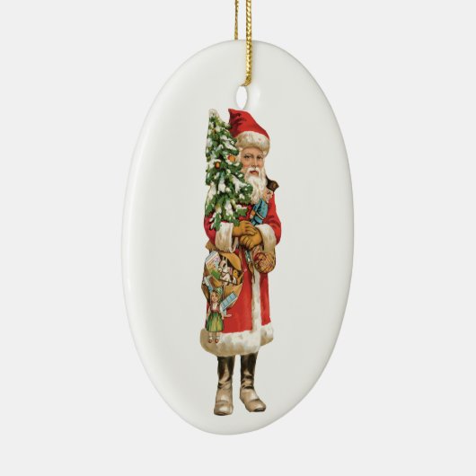 Kerstmis, kerstman, kerstman, Afbeelding knippen Keramisch Ornament (Rechts)