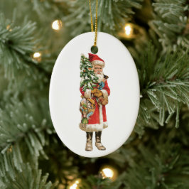 Kerstmis, kerstman, kerstman, Afbeelding knippen Keramisch Ornament
