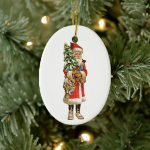 Kerstmis, kerstman, kerstman, Afbeelding knippen Keramisch Ornament