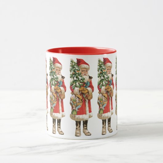 Kerstmis, kerstman, kerstman, Afbeelding knippen Mok (Midden)