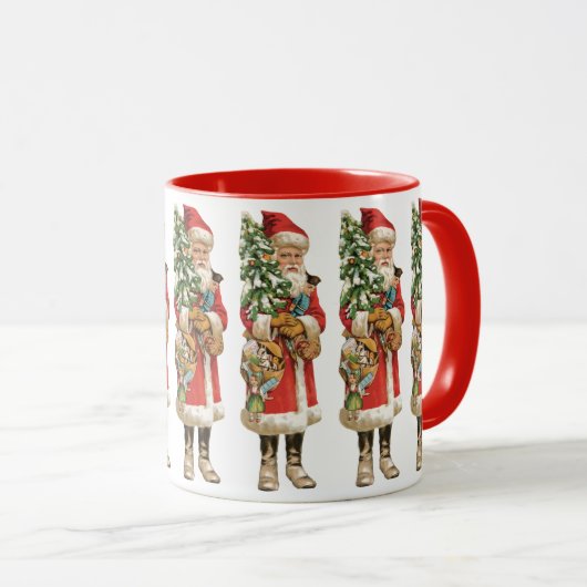 Kerstmis, kerstman, kerstman, Afbeelding knippen Mok (Voorkant rechts)