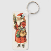 Kerstmis, kerstman, kerstman, Afbeelding knippen Sleutelhanger (Achterkant)