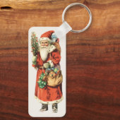 Kerstmis, kerstman, kerstman, Afbeelding knippen Sleutelhanger (Achterkant)
