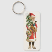 Kerstmis, kerstman, kerstman, Afbeelding knippen Sleutelhanger (Voorkant)