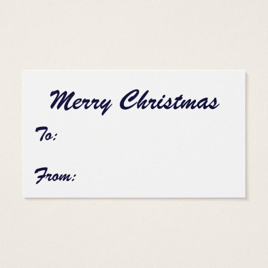 Kerstmis, kerstman, kerstman op sneeuwbal met spee visitekaartjes (Achterkant)