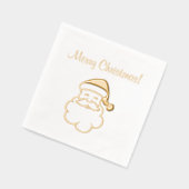 Kerstmis Kerstman Kerstvakantie Folie Servetten (Links)