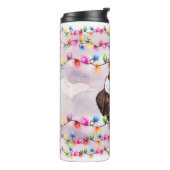 Kerstmis Kerstman Labrador Retriever Hond Kop Thermosbeker (Gedraaid links)