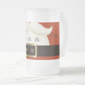 Kerstmis, kerstman matglas bierpul (Voorkant rechts)