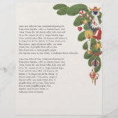 Kerstmis, kerstman met speelgoed en poppen (Achterkant)