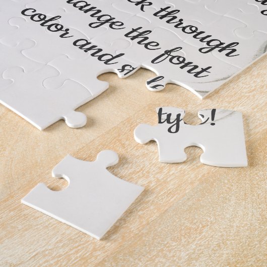 Kerstmis, kerstman met speelgoed en poppen legpuzzel (Zijkant)