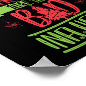 Kerstmis Kerstman Mijn vrienden zijn slecht Poster (Hoek)