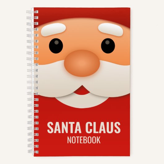 Kerstmis Kerstman Notitieboek (Voorkant)