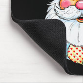 Kerstmis Kerstman Patchwork Vintage Mannen Vrouwen Muismat (Hoek)