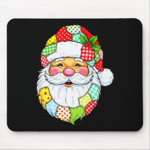 Kerstmis Kerstman Patchwork Vintage Mannen Vrouwen Muismat
