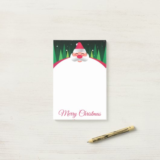 Kerstmis Kerstman Post-It Notities Post-it® Notes (Op bureau)