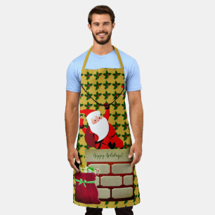 Kerstmis Kerstman Pret Feestdagen Schort