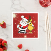 Kerstmis Kerstman/Rendier Servetten (Insitu)