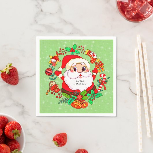 Kerstmis Kerstman Sock Wandelroos Kado Servet (Insitu)