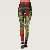 Kerstmis Kerstman Tartan Leggings (Achterkant)