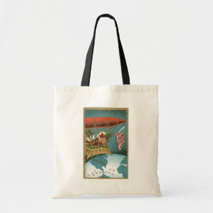 Kerstmis, kerstman tote bag